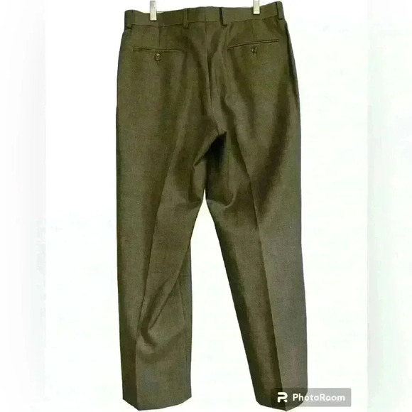 Chaps 100% wool brown dress slacks.‎ Men’s size 33x30 - Picture 1 of 8